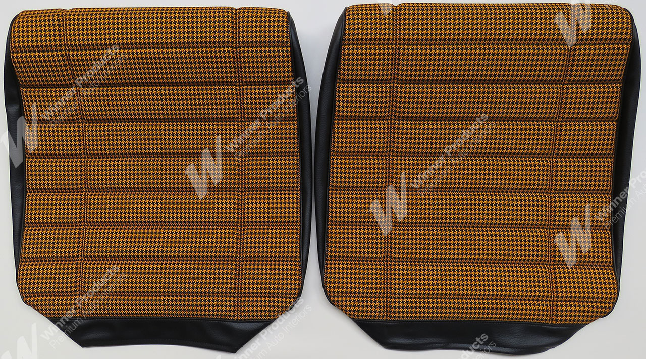 Holden Monaro HG Monaro GTS Coupe 10Z Black & Houndstooth Seat Covers (Image 2 of 4)