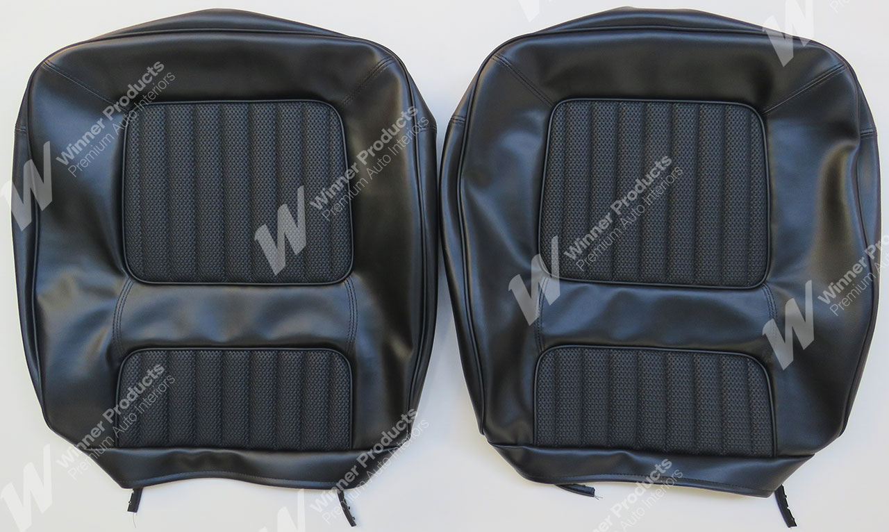 Ford Fairmont XW Fairmont Sedan B Black Seat Covers (Image 2 of 7)